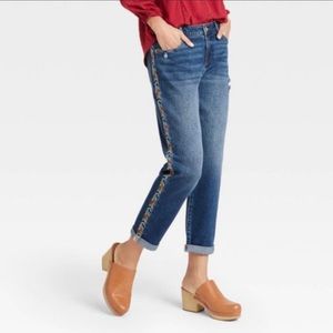 NWT Knox Rose Mid Rise Straight Jeans